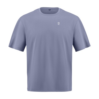 Sorona Boxy Purple Logo Tee (Off-White) ♂